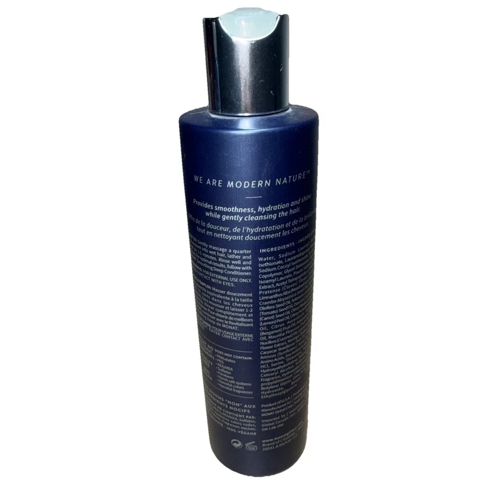 Monat Smoothing Shampoo Nourishing, Anti-frizz 8 oz New w seal. AVEC Rejuveniqe